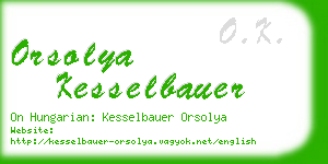 orsolya kesselbauer business card